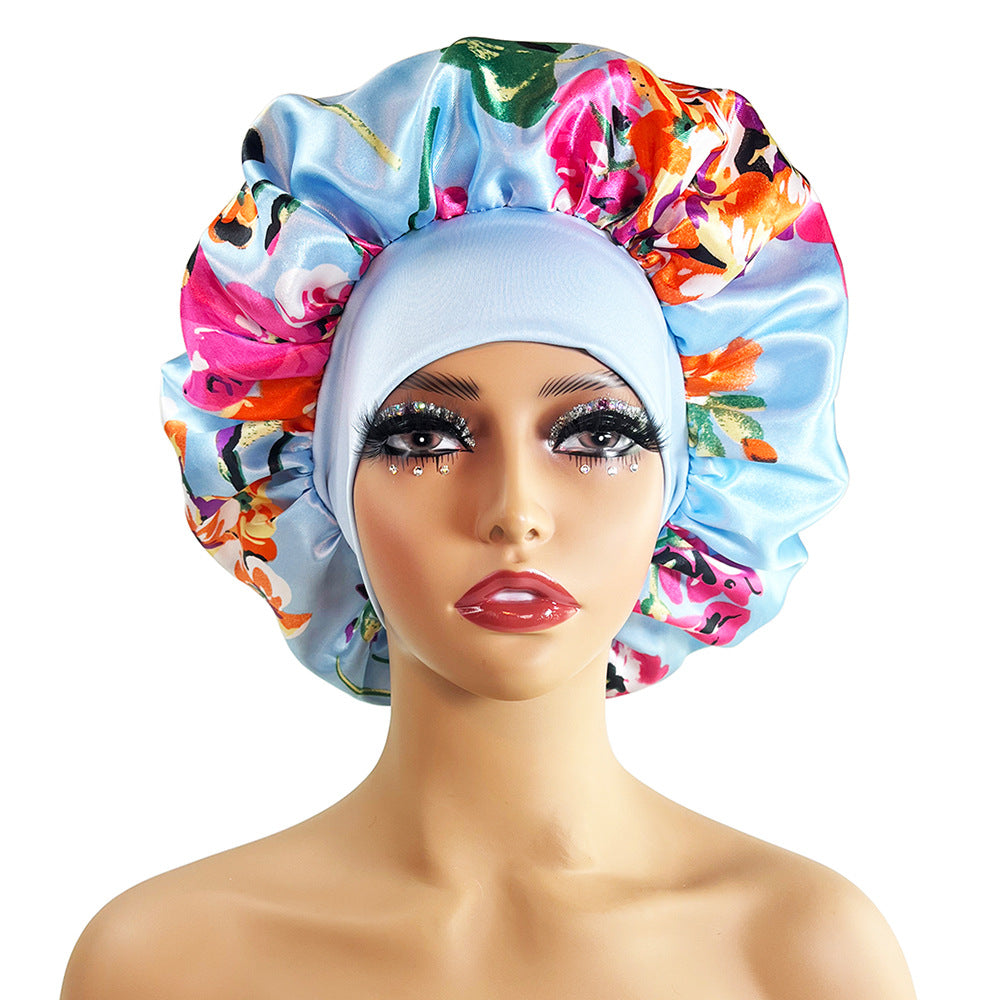 Wholesale Wide Brimmed Satin Nightcaps